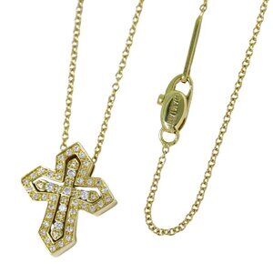 DAMIANI Belle Epoque Necklace Diamond 750 Yellow Gold 49cm 7.5g